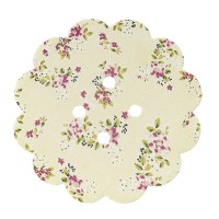 VINTAGE ΞΥΛΙΝΗ ΜΑΡΓΑΡΙΤΑ  ΜΕ ΛΟΥΛΟΥΔΙΑ  τεμ. 48