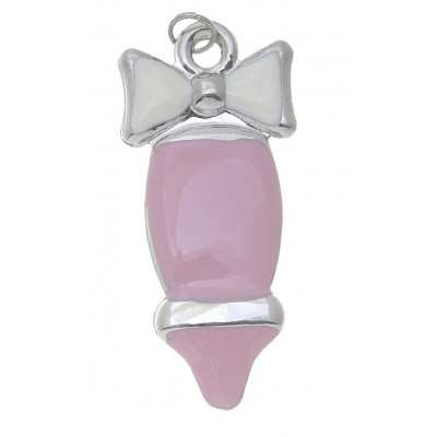 ΜΕΤΑΛΛΙΚΗ ΠΙΠΙΛΑ ΜΕ ΦΙΟΓΚΟ ΡΟΖ-ΣΙΕΛ  10 τεμ.