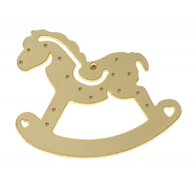 ΜΕΤΑΛΛΙΚΟ ΑΛΟΓΑΚΙ ΚΟΥΝΙΣΤΟ ΧΡΥΣΟ 