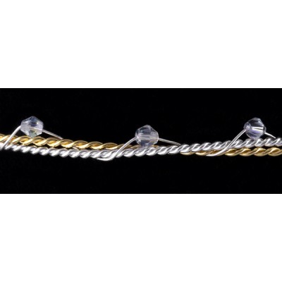 ΣΤΕΦΑΝΟ ΕΠΑΣΗΜΩΜΕΝΟ  ΔΙΧΡΩΜΟ ΧΡΥΣΟ ΑΣΗΜΙ ΜΕ ΧΑ&