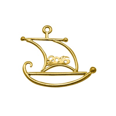 ΜΕΤΑΛΛΙΚΟ ΙΣΤΙΟΠΛΟΙΚΟ ΠΕΡΙΓΡΑΜΜΑ ΧΡΥΣΟ  10 τεμ.