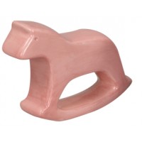 VINTAGE ΑΛΟΓΑΚΙ  ΚΕΡΑΜΙΚΟ  (ΕΙΚΑΣΤΙΚΟ  ) ΡΟΖ τεμ. 144