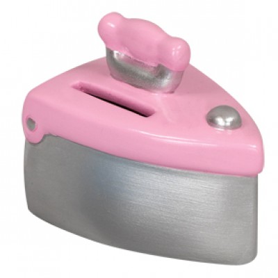 VINTAGE ΣΙΔΕΡΟ ΚΟΥΜΠΑΡΑΣ   ΑΣΗΜΙ ΜΕ ΡΟΖ  τεμ. 96