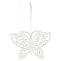 VINTAGE ΦΕΤΡΙΝΙ ΠΕΤΑΛΟΥΔΑ  ΚΡΕΜΑΣΤΗ ΛΕΥΚΗ   S/6 τεμ. 6