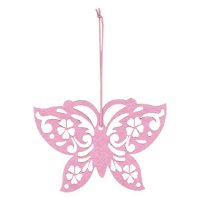 VINTAGE ΦΕΤΡΙΝΙ ΠΕΤΑΛΟΥΔΑ ΚΡΕΜΑΣΤΗ ΡΟΖ        S/6 τεμ. 6