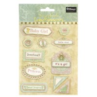 VINTAGE ΑΥΤΟΚΟΛΛΗΤΑ BABYS ΡΟΖ                         S/11 τεμ. 11