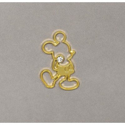 ΜΕΤΑΛΛΙΚΟΣ ΜΙΚΥ ΠΕΡΙΓΡΑΜΜΑ  ΜΕ ΣΤΡΑΣ  ΚΡΕΜΑΣΤΟ  ΑΣΗΜΙ-ΧΡΥΣΟ 