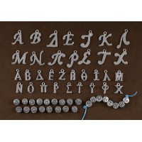 ΜΕΤΑΛΛΙΚΑ ΓΡΑΜΜΑΤΑ ΚΡΕΜΑΣΤΑ  ΚΑΛΛΙΓΡΑΦΙΚΑ 